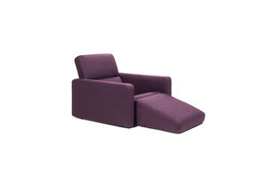 contemporary fireside chair / cotton / linen / felt