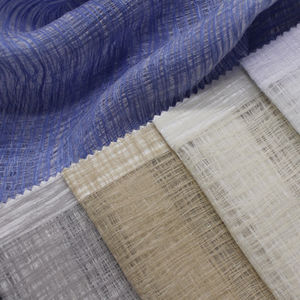plain sheer curtain fabric / polyester / home