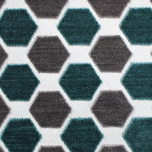 upholstery fabric / geometric pattern / polyester / cotton