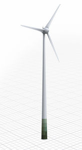 horizontal-axis wind turbine / three-bladed / onshore