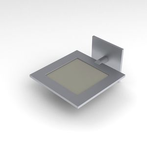 contemporary wall light / aluminum / OLED / square