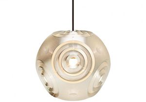 pendant lamp / original design / metal / silver