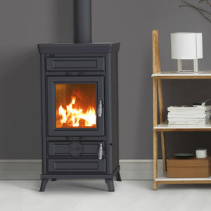 wood heating stove / classic / steel / cast iron
