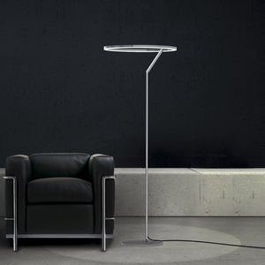 floor-standing lamp / contemporary / aluminum / acrylic glass