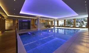 in-ground swimming pool / steel / wall / indoor