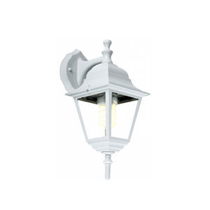 traditional wall light / outdoor / aluminum / glass