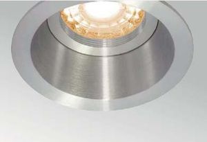 recessed downlight / halogen / round / aluminum