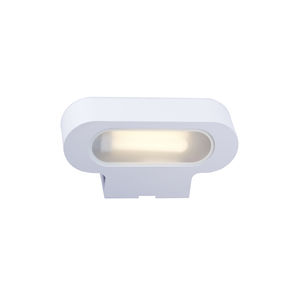 contemporary wall light / outdoor / aluminum / glass