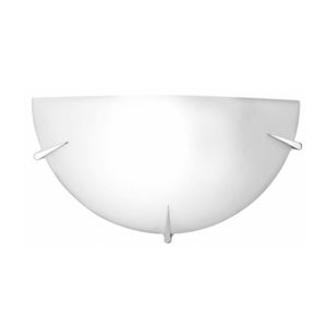contemporary wall light / glass / steel / compact fluorescent
