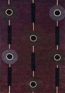 contemporary rug / wool / patterned / handmade