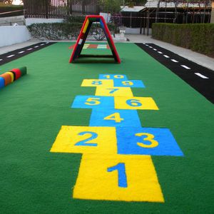 synthetic flooring / for playgrounds / roll / security