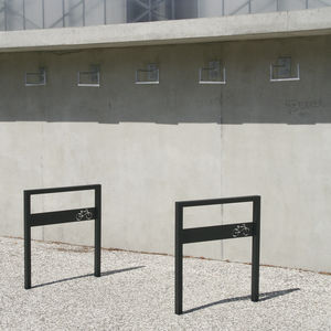 floor-mounted bike stand / steel / for public spaces