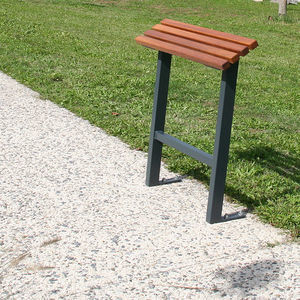 stand-up bench / public / garden / contemporary