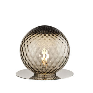 table lamp / contemporary / metal / glass