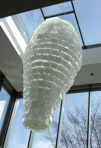 pendant lamp / contemporary / metal / glass