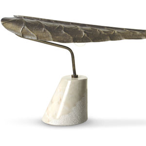 table lamp / contemporary / brass / marble
