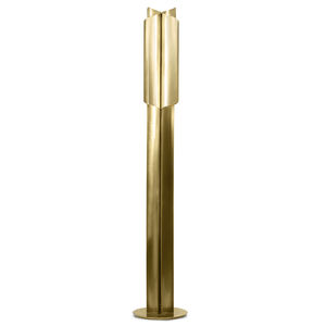 floor-standing lamp / contemporary / brushed brass / halogen