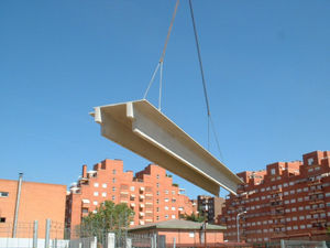flat beam / reinforced concrete / double T / for floors