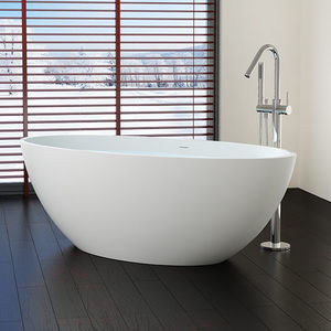 free-standing bathtub / oval / stone resin