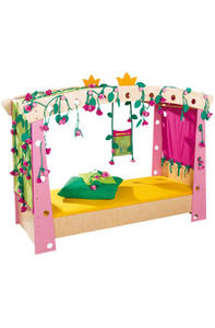 canopy bed / single / contemporary / wooden