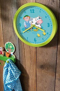 contemporary clocks / analog / child's / wall-mounted