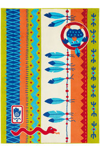 contemporary rug / patterned / cotton / rectangular
