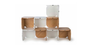 modular shelf / original design / wooden / for professional use