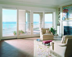swing French door / wooden