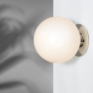 contemporary wall light / metal / glass / halogen