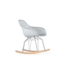 contemporary chair / with armrests / rocker / polypropylene