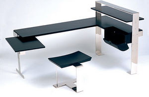 oak desk / Art Deco / commercial / by Pierre Chareau