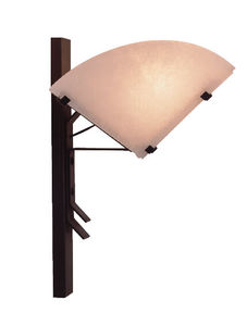 Art Deco wall light / metal / halogen / curved