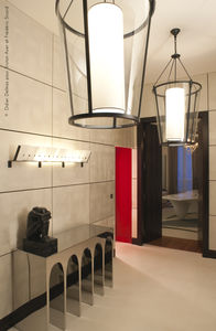Art Deco wall light / metal / halogen / rectangular