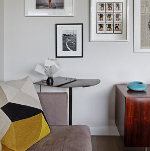 side table / Art Deco / metal / by Pierre Chareau