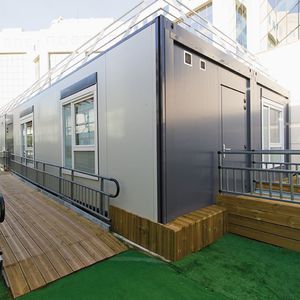 modular building / prefab / galvanized steel / steel framing