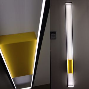 contemporary wall light / metal / LED / rectangular