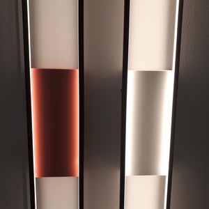 contemporary wall light / steel / LED / rectangular