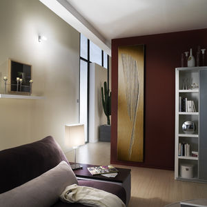 hot water radiator / electric / low-temperature / stone