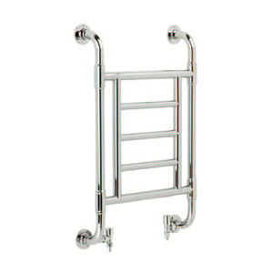 hot water towel radiator / metal / traditional / vertical