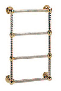 hot water towel radiator / metal / traditional / vertical