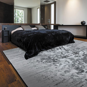 contemporary rug / patterned / wool / silk