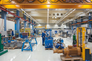 hanging light fixture / LED / linear / sheet steel