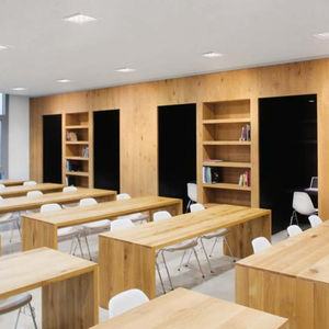 recessed ceiling downlight / LED / square / metal