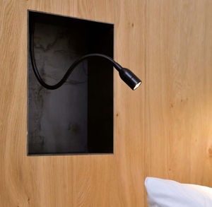 contemporary wall light / metal / LED