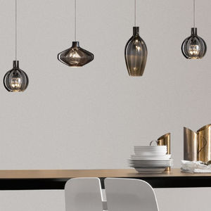 pendant lamp / contemporary / metal / crystal