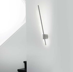 contemporary wall light / nickel / LED / linear