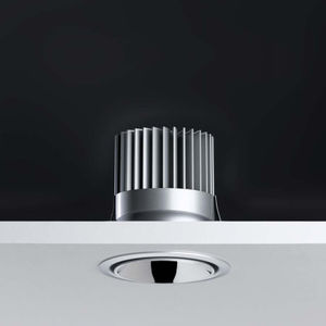 recessed ceiling downlight / LED / round / aluminum