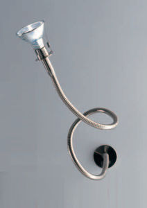 contemporary wall light / metal / glass / LED