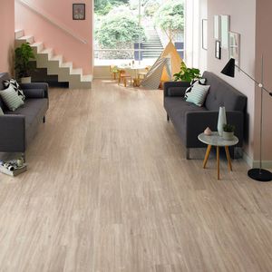 vinyl flooring / residential / strip / brushed