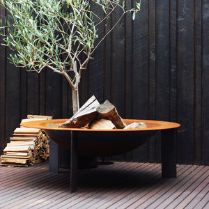 wood-burning fire pit